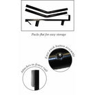 STC Stable Double / Black Portable Collapsible Saddle Rack