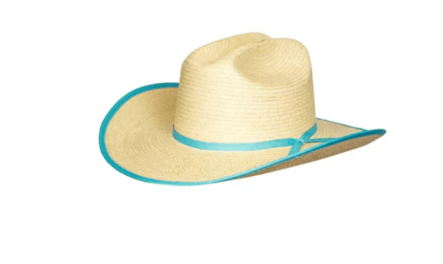 Sunbody Hats Hats ONE SIZE Sunbody Kids Cattleman Palm Leaf Hat Turquoise Bound