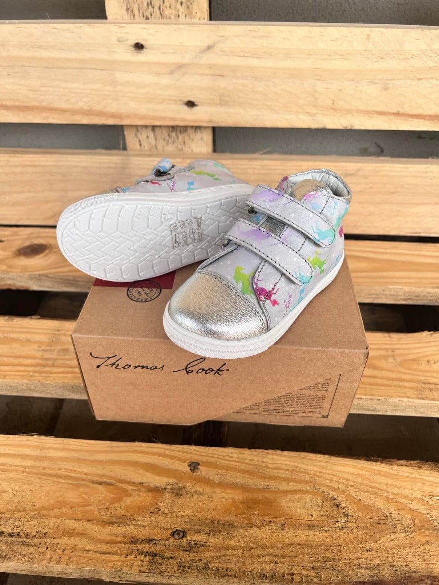 Thomas Cook Baby Cowkids INF 1 Thomas Cook Shoes Infant Altair Velcro Grey/Silver (T2S78085)