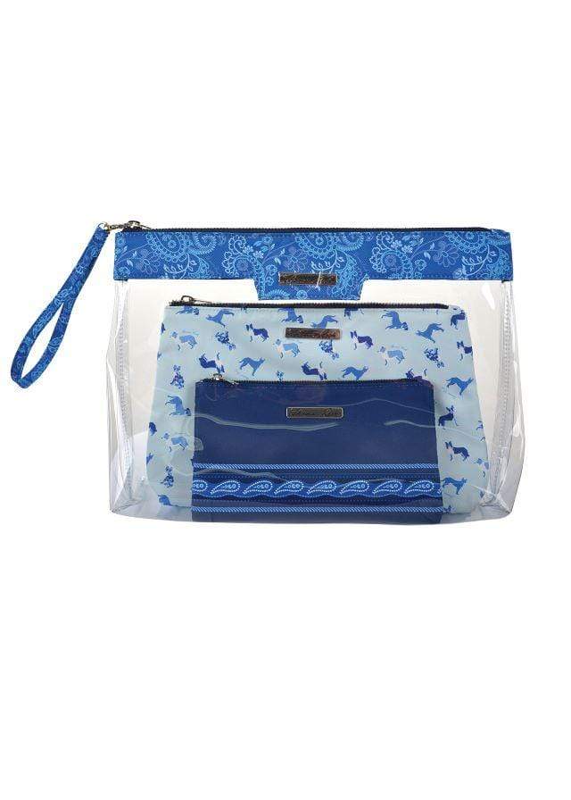 Thomas Cook Gear Bags & Luggage Blue Thomas Cook 3 In 1 Cosmetic Bag Blue (T1S2947COS)