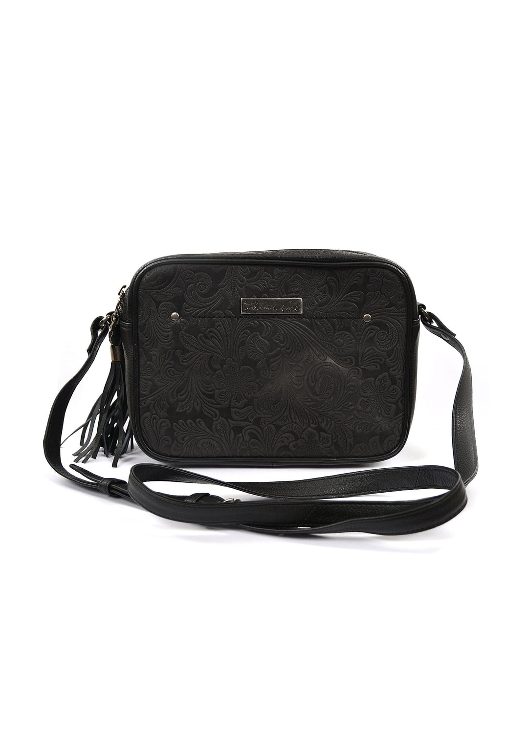 Thomas Cook Handbags & Wallets Black Thomas Cook Inverell Embossed Crossbody Bag (T1S2905BAG)