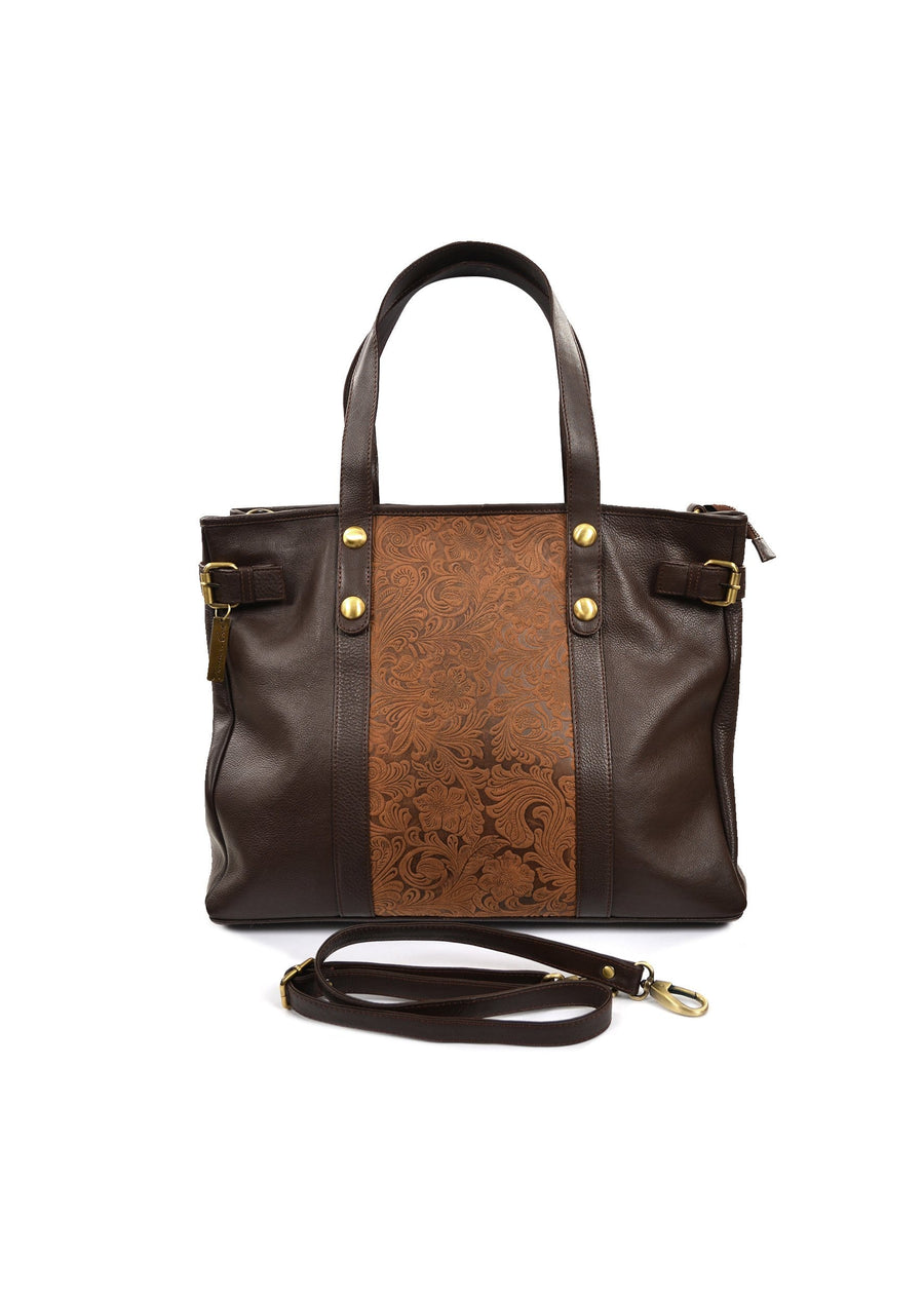 Thomas Cook Handbags & Wallets Brown Thomas Cook Armadale Embossed Tote Bag (T1S2904TOT)