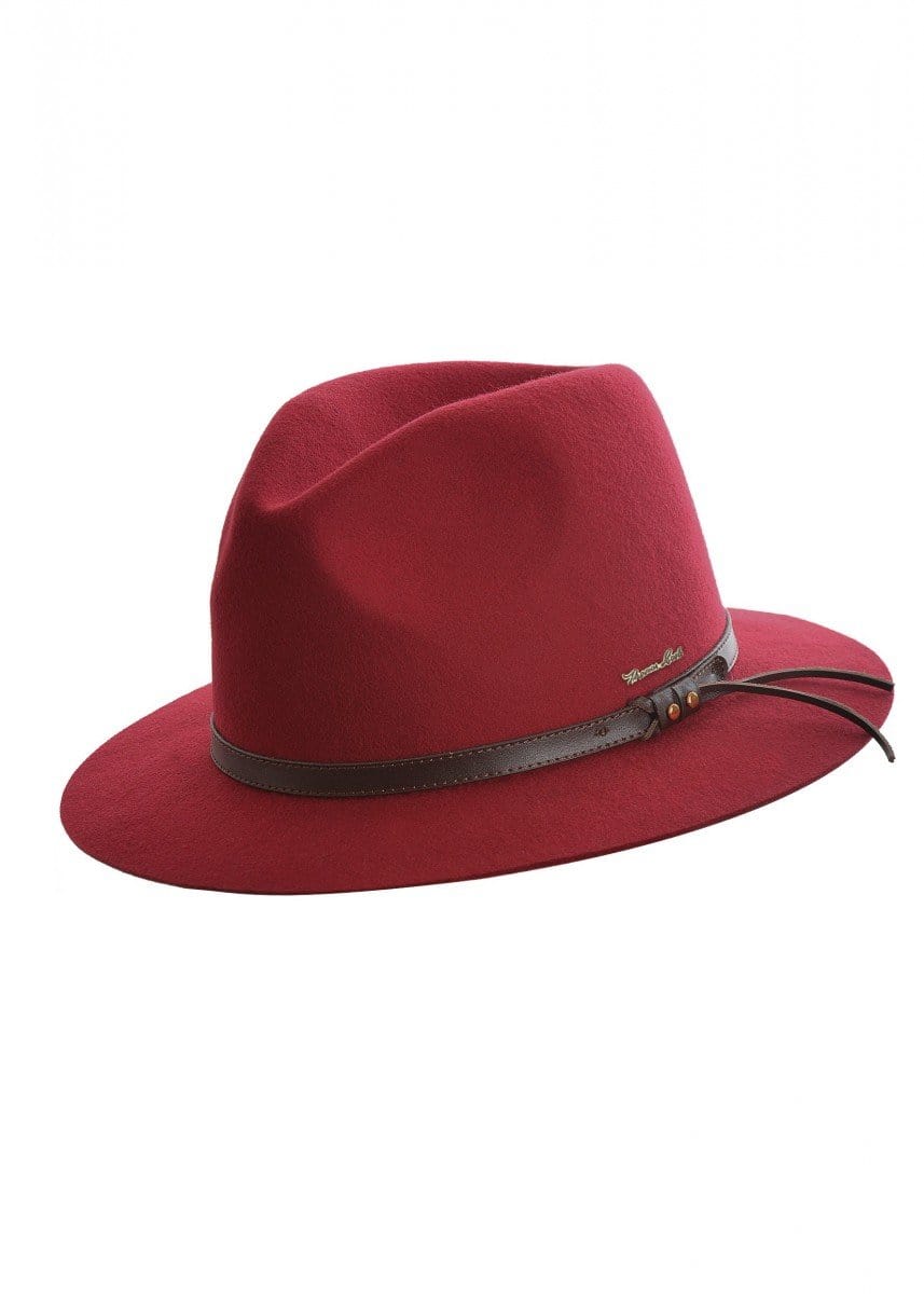 Thomas Cook Jagger Wool Felt Hat Red - Gympie Saddleworld & Country Clothing