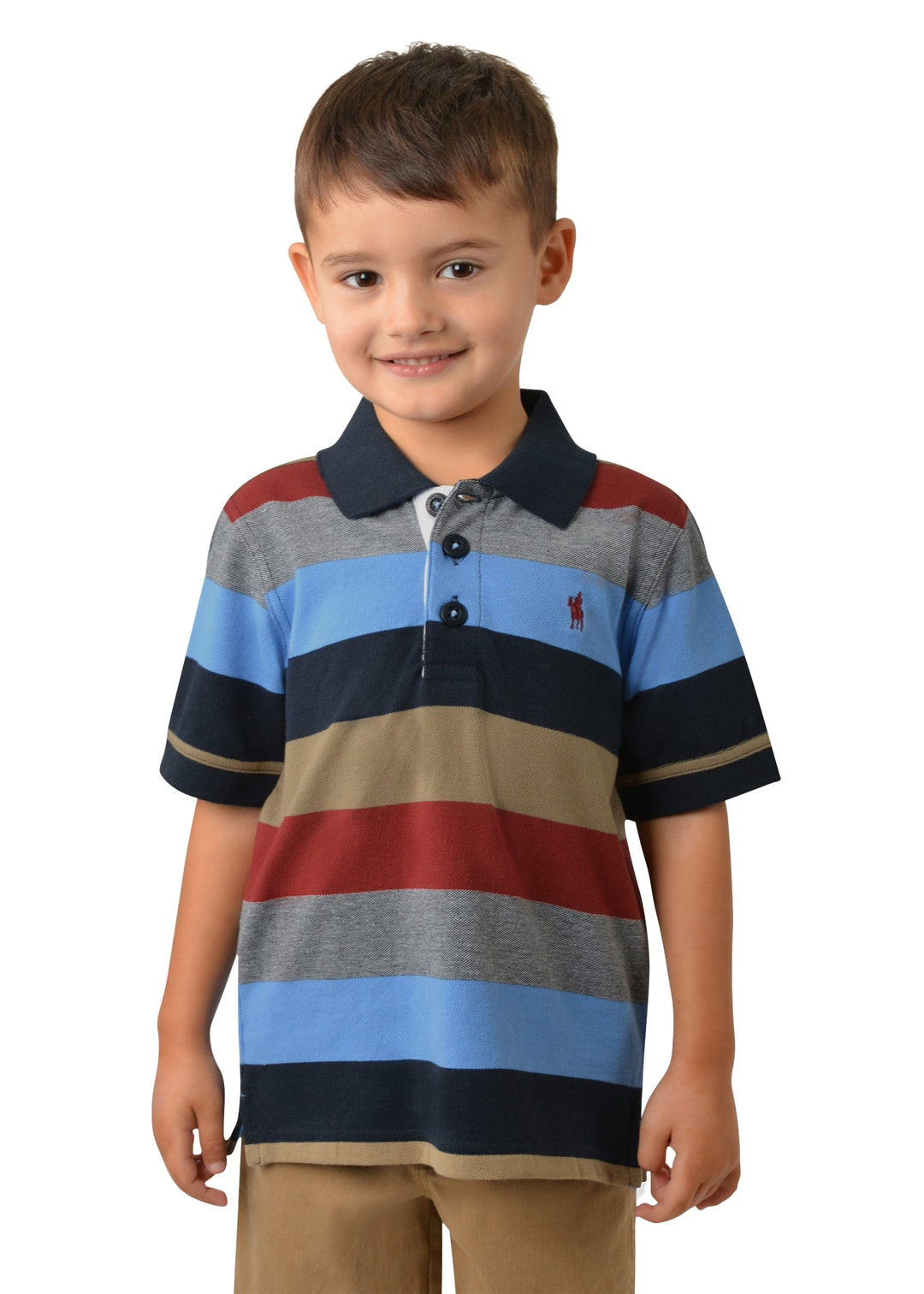 Thomas Cook Kids Shirts 2 / Navy/Tan Thomas Cook Boys Polo Laver S/S (T2S3500012)