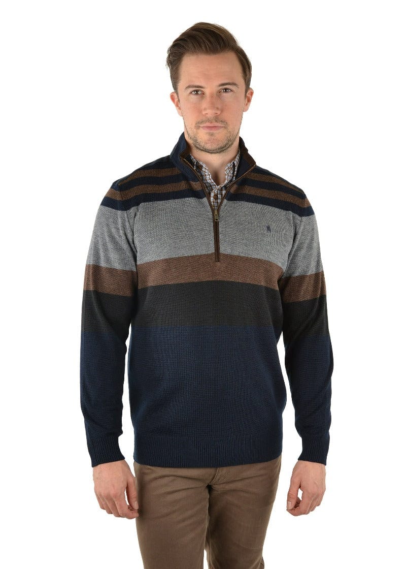 Thomas Cook Mens Jumpers, Jackets & Vests M / Navy/Dark Tan Thomas Cook Rugby Mens Phoenix (T3W1523013)