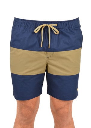 Thomas Cook Mens Shorts S / Navy/Sand Thomas Cook Mens Splice Shorts (T2S1309037)