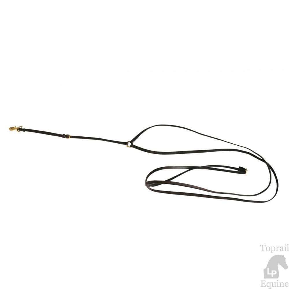 Top Rail Equine Reins Brown Toprail Polo Running Rein with Clip to Girth