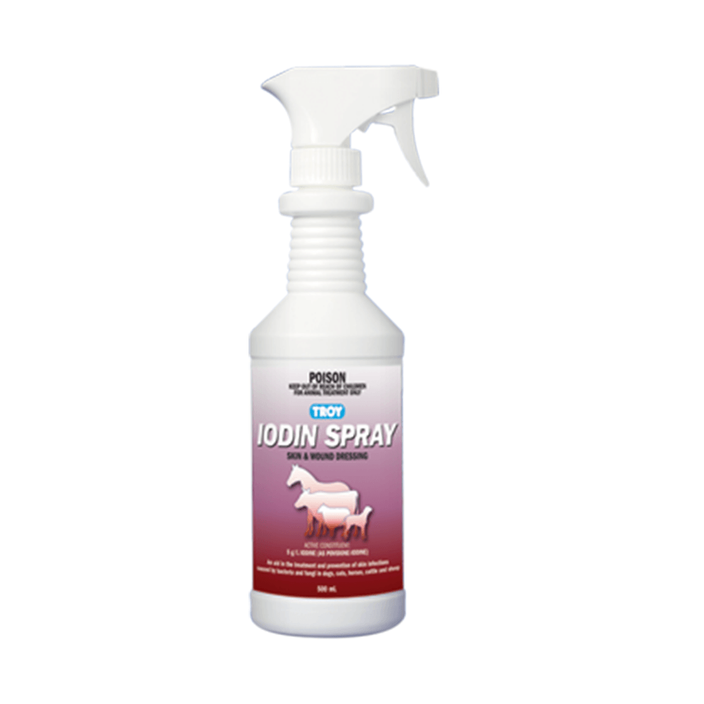 Troy Vet & Feed 500ML Troy Iodine Spray (Trigger)