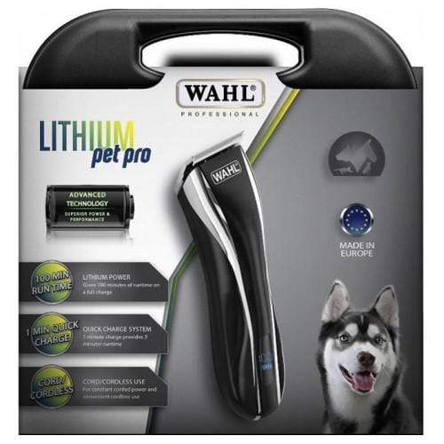 Wahl Clipping & Trimming Wahl Lithium Pet Pro Clipper Black/Silver w/ Fixed Blade
