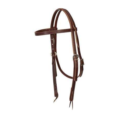 Weaver Bridles Cob/Full Weaver Deluxe Latigo Headstall (WEA10-0266)