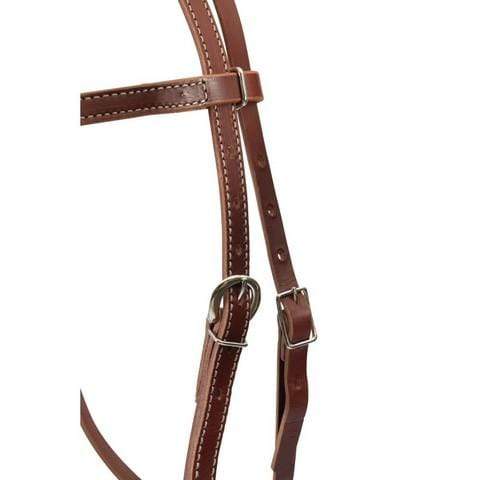 Weaver Bridles Cob/Full Weaver Latigo Headstall Brown (WEA10-0335)