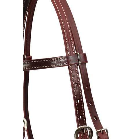 Weaver Bridles Cob/Full Weaver Latigo Headstall Burgundy (WEA10-0092)