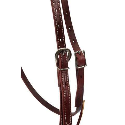 Weaver Bridles Cob/Full Weaver Latigo Headstall Burgundy (WEA10-0092)