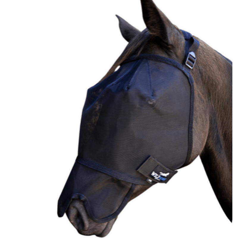 Wild Horse Fly Masks & Bonnets Cob FV2 – Wild Horse Fly Veil with Mesh Nose