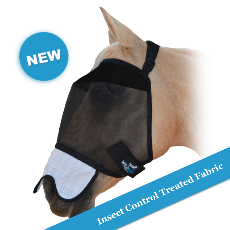 Wild Horse Fly Masks & Bonnets Cob Wild Horse Ultimate UV Fly Veil with Ropstop Nose (FV43F)