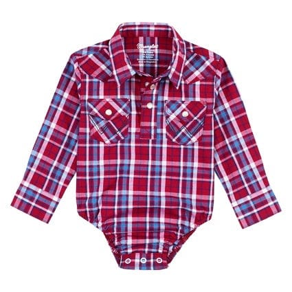 Wrangler Baby Cowkids 12 Months Wrangler Bodysuit Baby Boys Western Red (112317700)