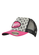 Wrangler Caps Grey Marle/Pink Wrangler Hi-Profile Trucker Cap Aleanor (X3W2941CAP)