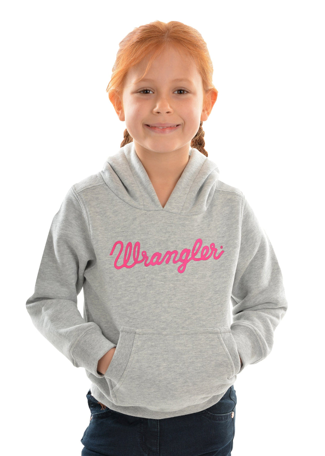Wrangler Kids Jumpers, Jackets & Vests 4 Wrangler Hoodie Girls Grey Marle (XCP5502502)