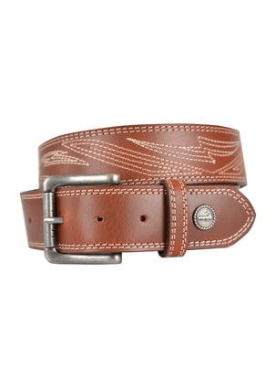 Wrangler Mens Belts 28in Wrangler Belt Mens Dorset Dark Tan (X2S1995BLT)