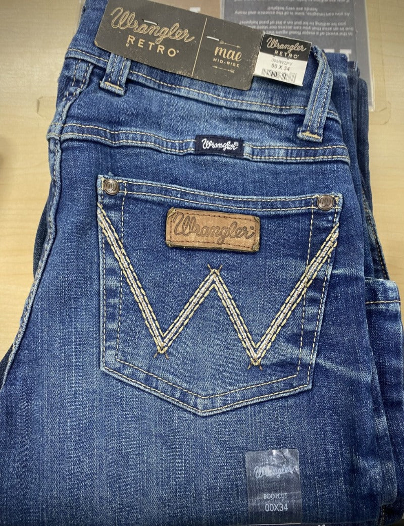 Wrangler Womens Jeans 00x34 Wrangler Jeans Womens Mid Rise Bootcut (09MWZPV)