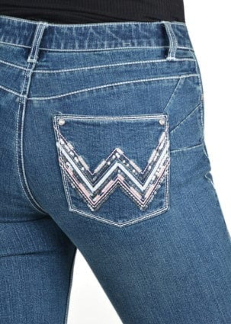 Wrangler Womens Jeans 0x34 Wrangler Jeans Womens Arizona Q-Baby Vintage Wash (XCP2250898)
