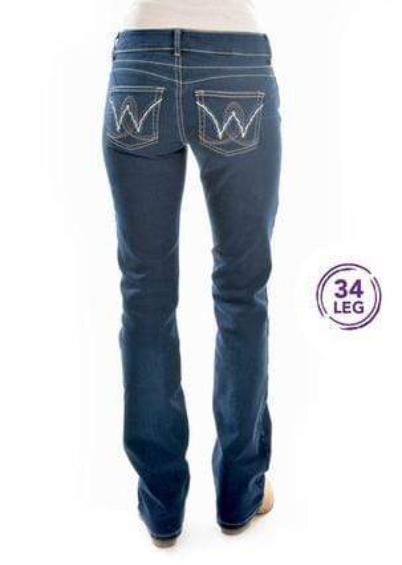 Wrangler Womens Jeans 0x34 Wrangler Womens Carolina Breakaway Mid Rise Jeans XCP2246494