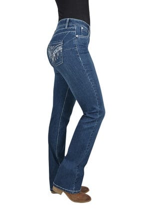 Wrangler Womens Jeans Wrangler Jeans Womens Windsong Q-Baby Marine Blue (XCP2250899)