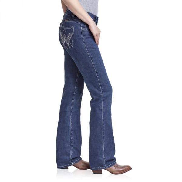 Wrangler Womens Mid Rise Q Baby Jeans WRQ20WI - Gympie Saddleworld & Country Clothing