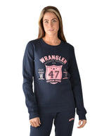 Wrangler Womens Jumpers, Jackets & Vests 8 / Navy Wrangler Sweater Womens Ida (X3W2502948)